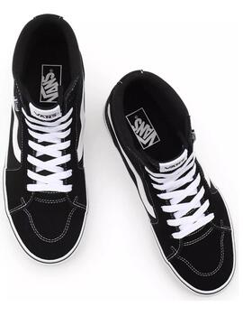 Zapatilla Vans MN Filmore Hi (Suede/Canvs)Black/Wh