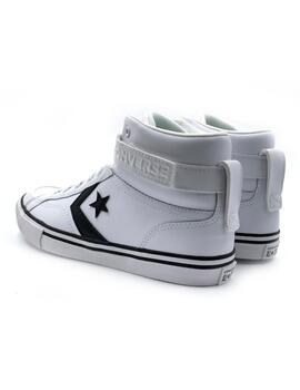 Zapatilla Converse Pro Blaze Strap HI Leather Wht