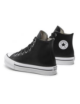 Zapatillas Converse CT AllStar Plat Piel Negro Jr