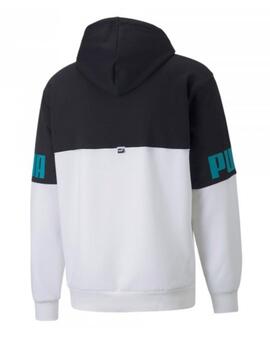 Sudadera Puma Power Colorblock Hoodie Black/White