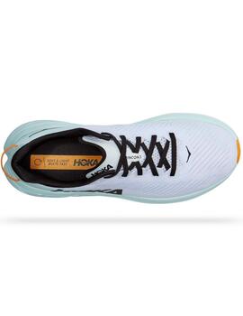 Zapatilla Hoka M RINCON 3 Blanco/turquesa