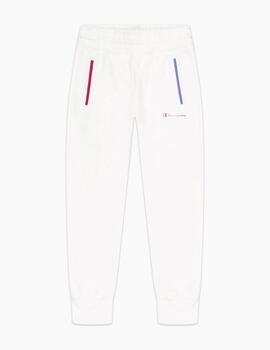 Pantalón Champion Rib Cuff Pants Blanco