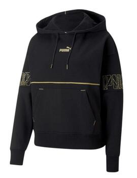 Sudadera Puma Power Deco Glam Hoodie Black