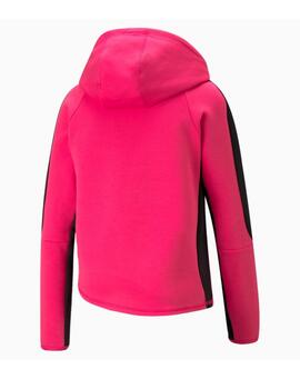 Sudadera EvoStripe Full-Zip Hoodie Rosa