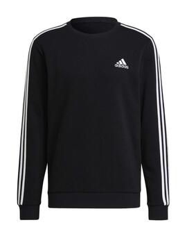 Sudadera Adidas M 3S FL SWT Crew negro