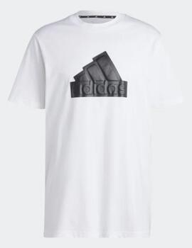 Camiseta Adidas M FI BOS T Blanco