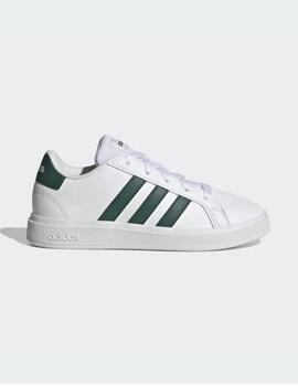 Zapatillas Adidas Grand Court 2.0 K Blanco/Verde