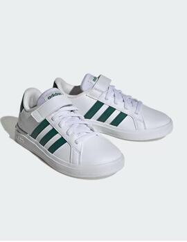 Zapatillas Adidas Grand Court 2.0 EL K BlancoVerde