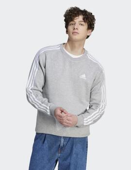 Sudadera Adidas M 3S FL SWT Gris