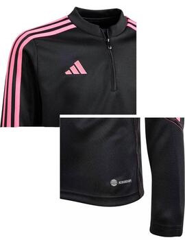 Sudadera Adidas Tiro23 CB TRTOP Y negro rosa