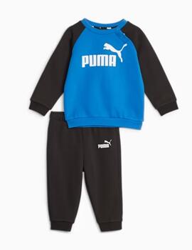 Chandal Puma Minicats ESS Raglan Jog Azul