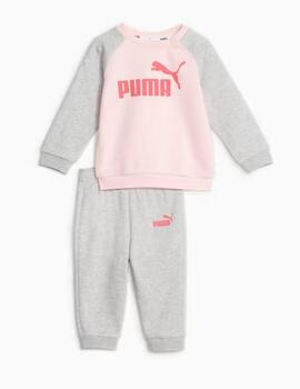 Chandal Puma Minicats ESS Raglan Jog Rosa