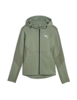 Sudadera Puma EvoStripe Full-Zip Hoodie verde