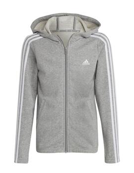 Sudadera Adidas G 3S FZ HD gris