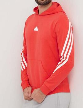 Sudadera Adidas M FI 3S HD BriRed