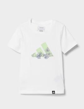 Camiseta Adidas Girls Train Tee Blanco