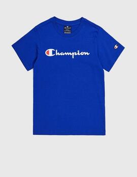 Camiseta Champion Logo grande Azulón