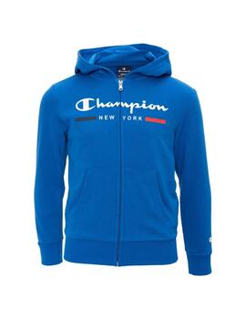 Sudadera Champion abierta Legacy Graphic azul