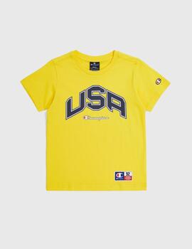 Camiseta Champion Crewneck Grafico USA