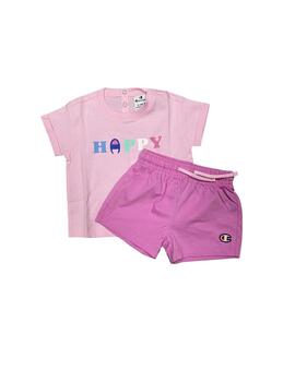 Conjunto Champion Bebé Set camiseta y short Rosa