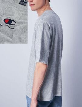 Camiseta Champion Logo bordado Gris