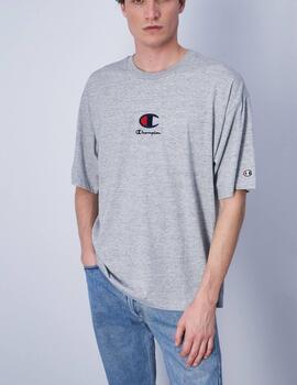 Camiseta Champion Logo bordado Gris