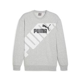 Sudadera Puma Power Graphic Crew Gris