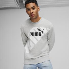 Sudadera Puma Power Graphic Crew Gris