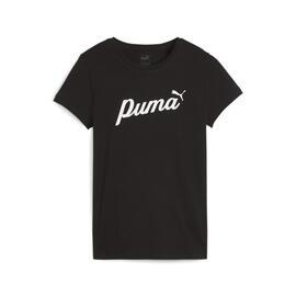 Camiseta Puma W ESS+ Script Tee Negro