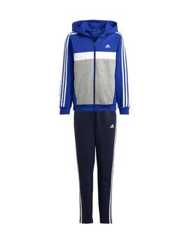 Chandal Adidas 3S Tiberio Fleece Jr Azul IJ8805