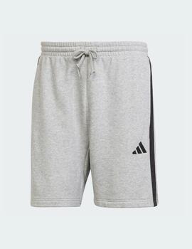 Pantalon Short Adidas M 3Bandas Gris FT JE6419