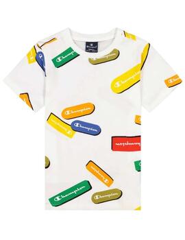 Camiseta Champion B All Over Graphic Print Tee