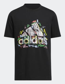 Camiseta Adidas K PRIDE TEE negro