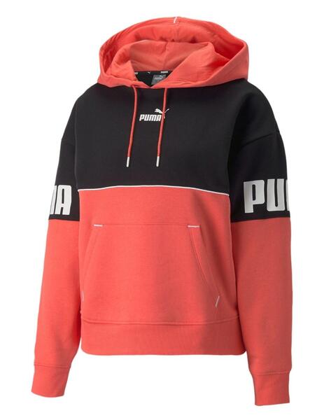 Puma Power Colorblock negro sudadera hombre